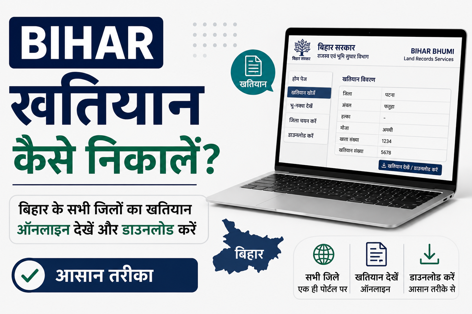 Bihar Khatiyan Kaise Nikale