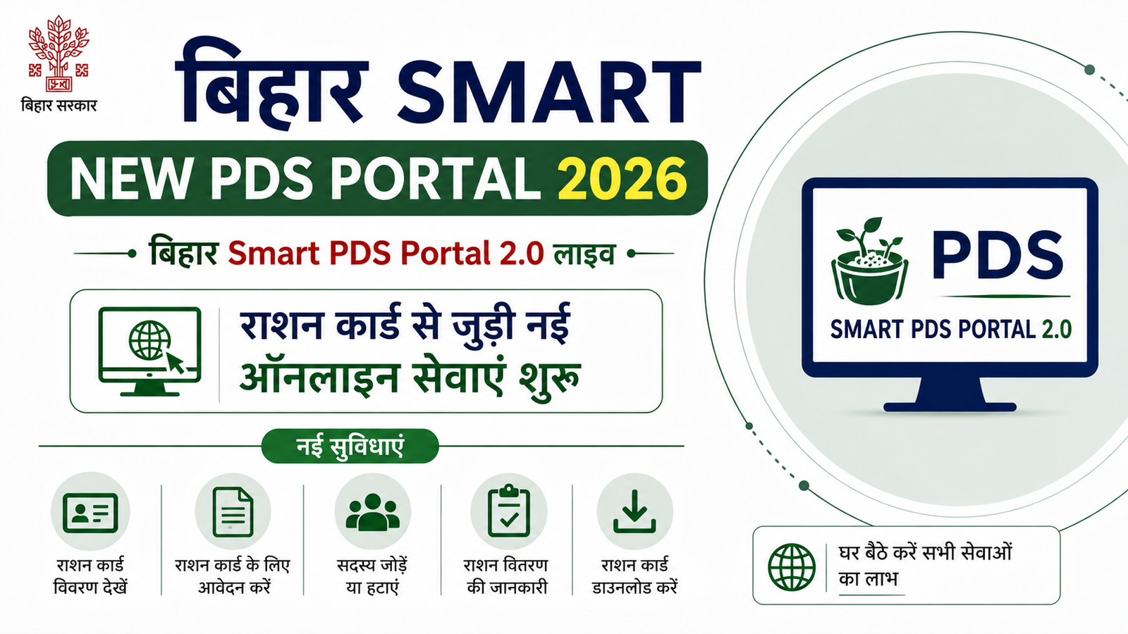 Bihar Smart New PDS Portal 2026