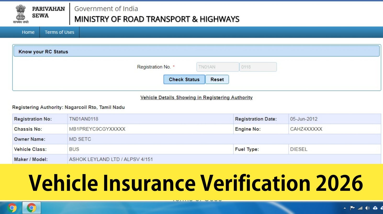 Vehicle Insurance Verification 2026
