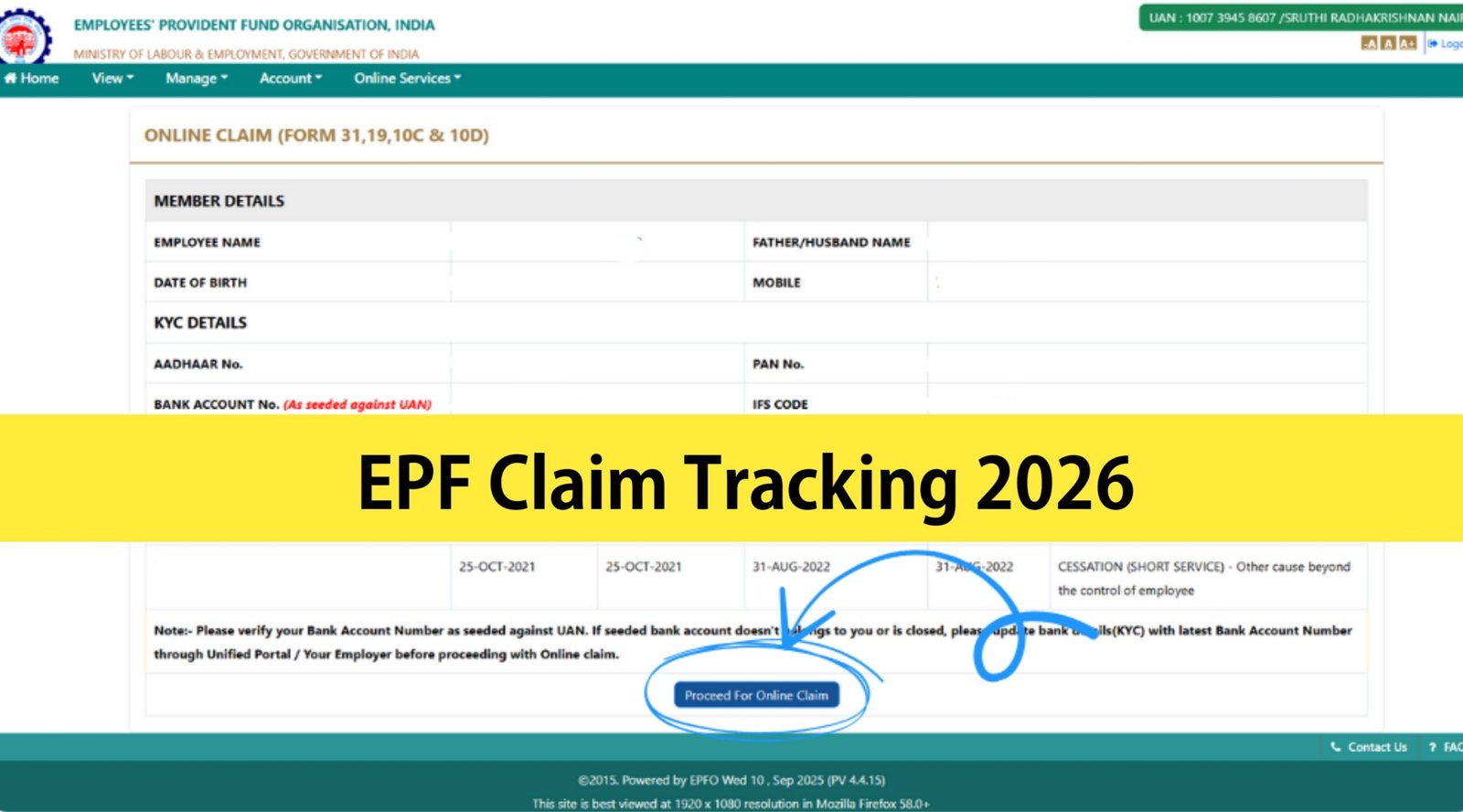 EPF Claim Tracking 2026