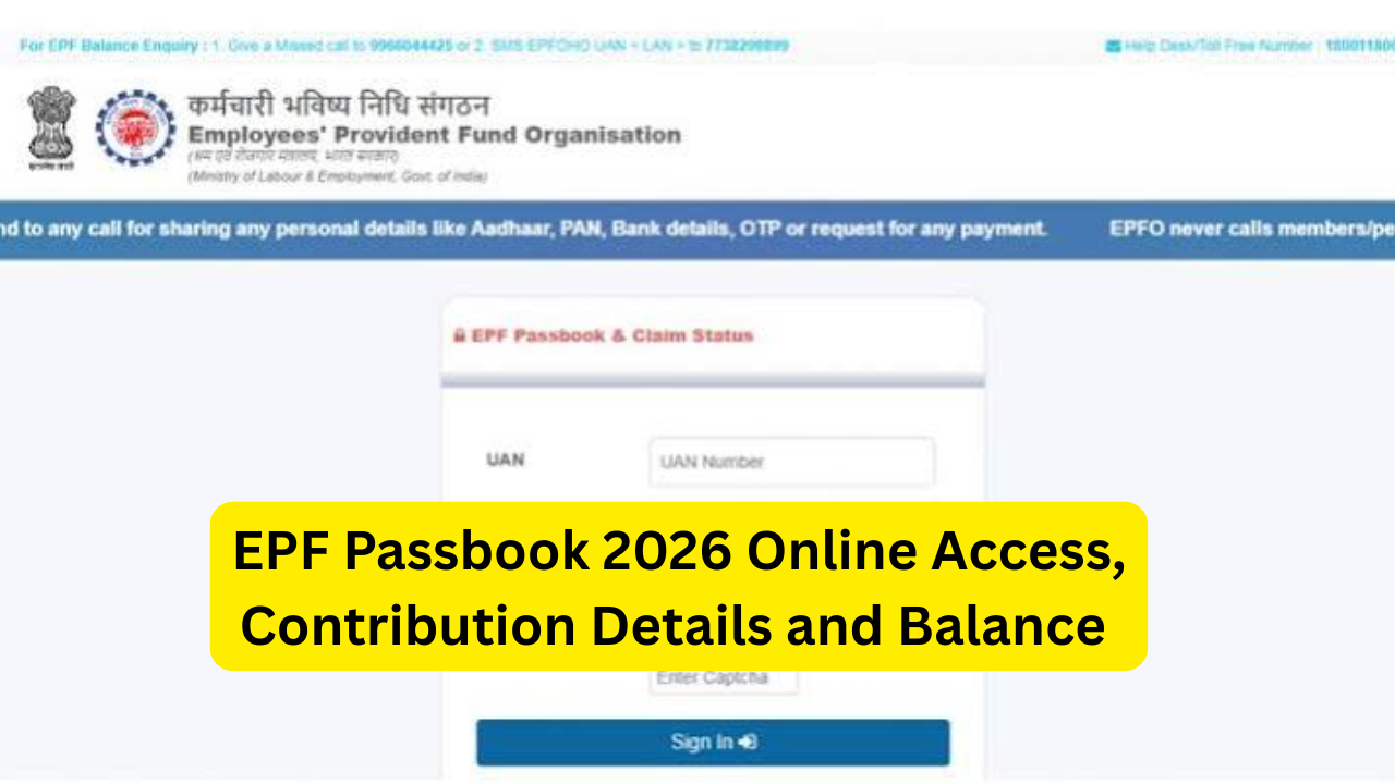 EPF Passbook 2026 Online Access